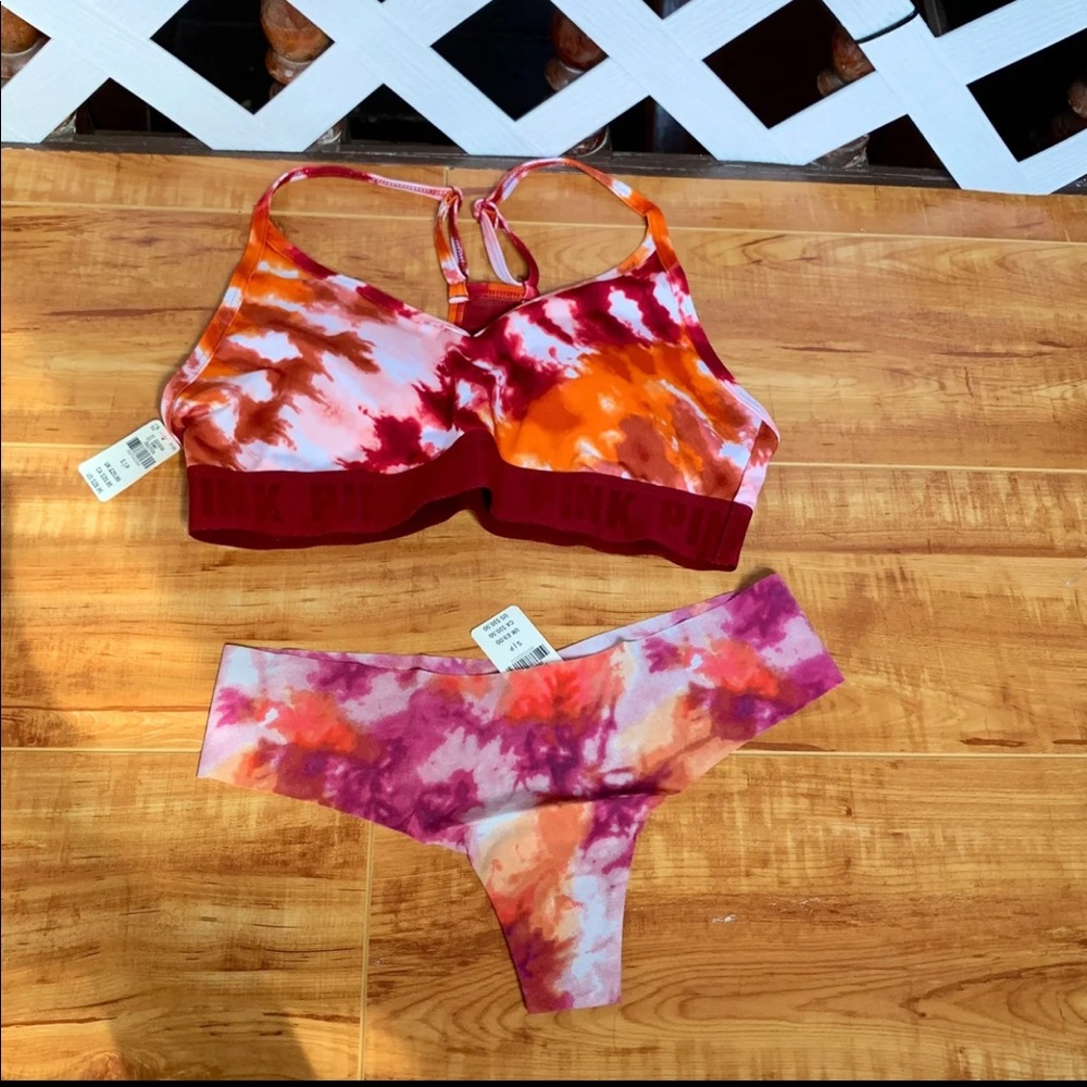 Pink Sports Bra & Panty